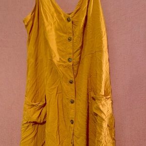 Mustard summer dress